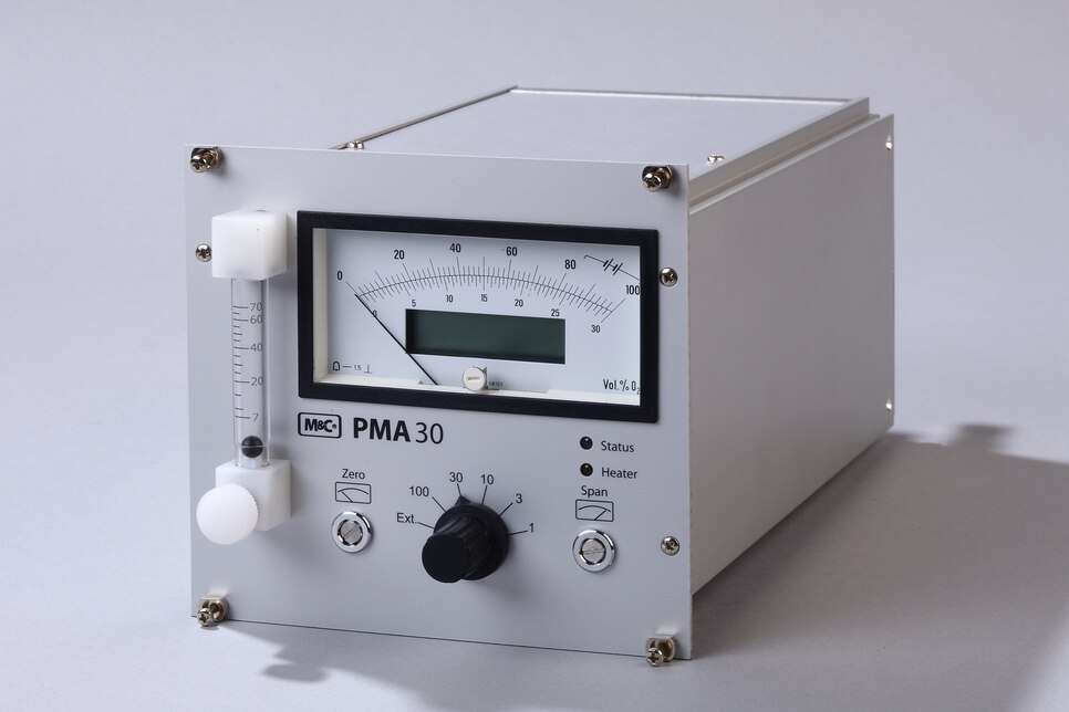 Schrägansicht Sauerstoff-Analysator PMA30