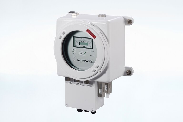 Sauerstoff-Analysator PMA50 EX/P/PD Schrägansicht Sauerstoff-Analysator PMA50 EX/P/PD